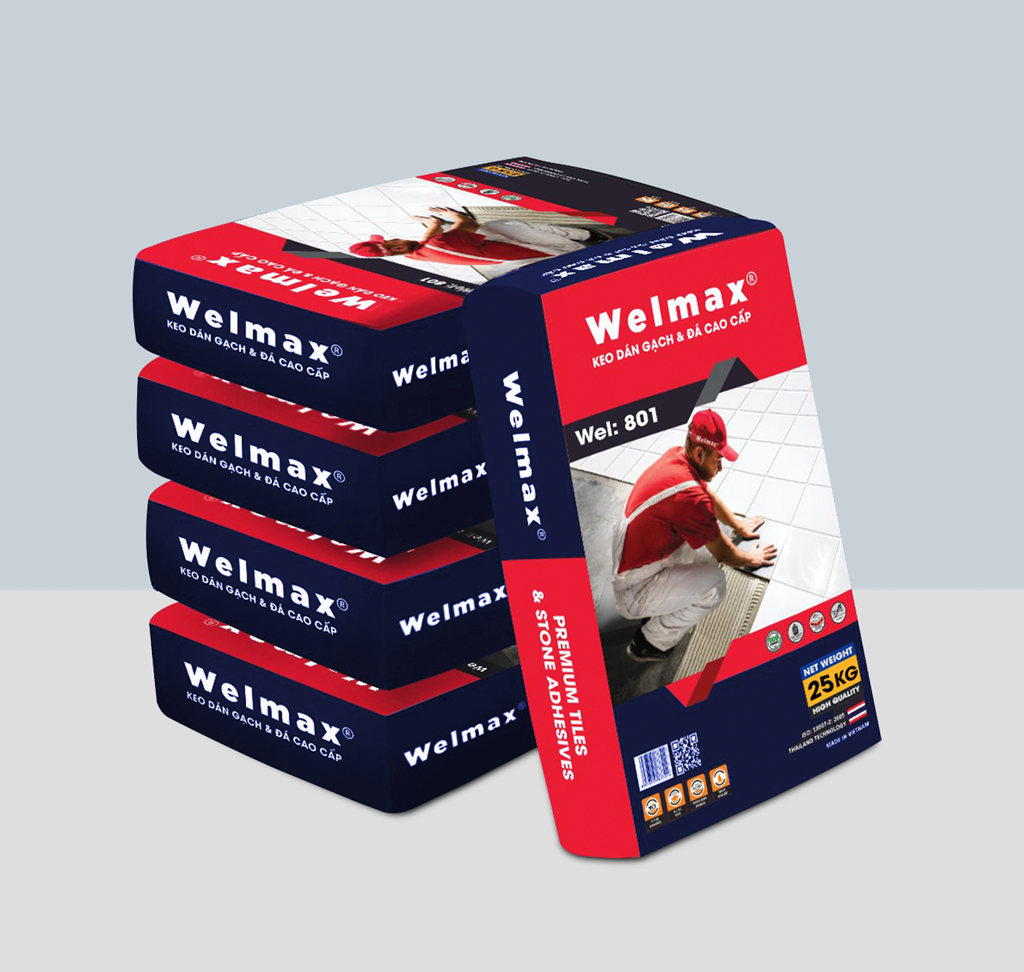 Welmax Keo dán gạch cao cấp Welmax – Wel 801 (25kg) – Welmax Việt Nam